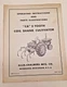 USED OPERATING INST FOR ALLIS CHALMERS "CA" 5 TOOTH COIL SHANK CULTIVATOR TM-53A