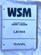 Kubota WSM Work Shop Manual Front Loader Booklets NOS LA1944