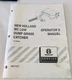 New Holland MC Low Dump Grass Catcher Operators Manual 86617212