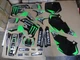 TEAM  KAWASAKI GRAPHICS & NUMBER  PLATES  KX125 KX250  1999 2000 2001 2002