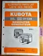 Kubota AE4500 AE5500 AE6500-3Y-CAN Generator Illustrated Parts List Manual 11/92