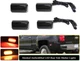 15-23 GMC Sierra 2500HD 3500HD Dually Bed LED Side Marker Light Smoked