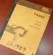 FIAT ALLIS FH200 Excavator Crawler Parts Manual Book catalog 1989 list Spare Oem