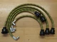 White Oliver Tractor 55 550 Custom Fit Yellow Cloth Covered Spark Plug Wire Set