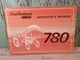 Fiat Trattori Tractor 780 Operator`s Owners Maintenance Manual 1976. 780 DT.