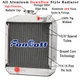 3-Row Aluminum Radiator For Yanmar Tractor YM1401 YM1502 YM1510 121462-44500