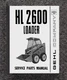 Skid Loader Service Parts Manual Fits Gehl HL 2600 Skid Loader - PRINTED SP2600