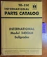 IH International Harvester 340G6H Bullgrader Parts Catalog Manual TE-21C 8/64