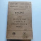 Vintage 1954 Willys Jeep M38A1 Engine & Clutch Workshop Manual - Original 1st Ed