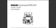 Kohler Engine Command PRO EFI PCV850 PCV860 Service manual Reprint