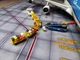1/200 Airport Ground Handling MH-50 Trailer Luggage Transport System Car Model