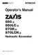 HITACHI ZAXIS ZX 850-3 850LC-3 EXCAVATOR OPERATORS MANUAL
