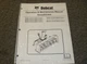Bobcat SB 200x66 Snowblower Operator & Maintenance Manual SN 712800101-Up xo