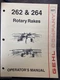 Unsealed Gehl Agriculture 262/264 Rotary Rakes Manual Form No.  906371 @B3