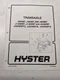 HYSTER TRANSAXLE J30 J35 J40 XMT XMT2 SERVICE MANUAL SHOP BOOK FORK LIFT 1999