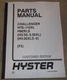 HYSTER H70XL H80XL H90XL H100XL H110XL H90XLS FORKLIFT PARTS MANUAL BOOK F5 S/N