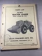 Allis Chalmers TL14D Tractor Loader Parts List