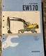 VOLVO EW170 EXCAVATOR EDITION 1 SERVICE WORKSHOP REPAIR MANUAL BOOK SECTION 0 &3