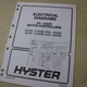 HYSTER E45XM E50XM E55XM E60XM E65XM Forklift EV-100ZX Wiring Schematics Manual