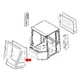 417-926-3520 Front Left Side Glass For Komatsu Loader WA150L-5 WA200-5L