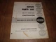 Massey Harris MH-141 Four Row Cultivator Repair Parts List 690 192 M1
