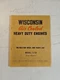 Vintage WISCONSIN AIR COOLED HEAVY DUTY ENGINES MODEL S-7D INSTRUCTION BOOK