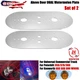 For Peterbilt 359/379/389 -W900L Above Door Dual Watermelon Plate ONLY Stainless