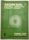 Honda Illustrated Parts List Manual Catalog Book E1000 Portable Generator E 1000