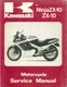 Kawasaki Ninja ZX-10 Motorcycle Service Manual ZX1000-B1/B2/B3 1988-1990