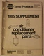 1985 NAPA Air Conditioning Temp Parts Book ~ Catalog # AC14-85