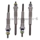 6008151340 4X 12V Glow Plug Fits For Komatsu 4D95S-W-1F-AP S/N 23318-UP