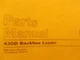 CATERPILLAR 430D LOADER BACKHOE PARTS MANUAL