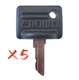 5pc 107151-001 Replacement Key for Crown PE3000 Series Crown Gpw Walkie Forklift