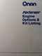 Onan Performer Engine Options & Kit Manual P218 P220 hp 16 18 20 P220V P218V