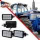4x LED Work Light 81868590 For Ford New Holland Tractor 8210 8730 6810 TW15 TW25