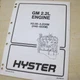 HYSTER Forklift GM 2.2 2.2L ENGINE Repair Shop Service Manual H40XM H45XM H50XM
