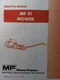 Massey-Ferguson MF 41 Three-Point Tractor Implement Sickle Mower Parts Manual