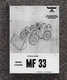 SERVICE PARTS MANUAL FITS Massey Ferguson MF33 Wheel Loader 651 255 M93