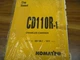 Komatsu CD110R-1 Crawler Carrier Shop Service Repair Manual CD110R-1-1317-Up