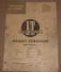 I&T Massey-Ferguson Shop Manual MF-14 TO35 F40 MH50 MF35 MF202 MF50 Tractors
