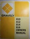 Gravely 800 series 810 812 814 816 Riding Lawn Garden Tractor Owners Manual