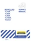 New Holland TL70A, TL80A, TL90A, TL100A Tractor Service Manual Repair Shop Book