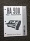 Gehl HA900 Hay Attachment Service Parts Manual