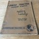 Cat Caterpillar DW20 Tractor Gasoline Starting Parts Catalog 67C1-Up Book 1957