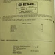 Gehl TR600 Two Row Attachment Owners Operators Manual