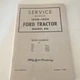 Ford Service Manual for 1948-1952 Ford Tractor 8N Form 3730-47J