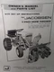 Jacobsen Chief Garden Tractor 36" Snow Thrower Owner & Parts Manual 1200 1000