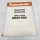 OEM Kawasaki Service Repair Manual Book GA1000 GA1400 Portable Generator