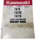 KAWASAKI 4 STROKE FA76,  FA130, FA210, WORKSHOP SERVICE MANUAL-4 stroke air cool