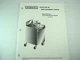 Hobart Model Gas Pressure Fryer Catalog Of Replacement Parts HP15G ML-103749